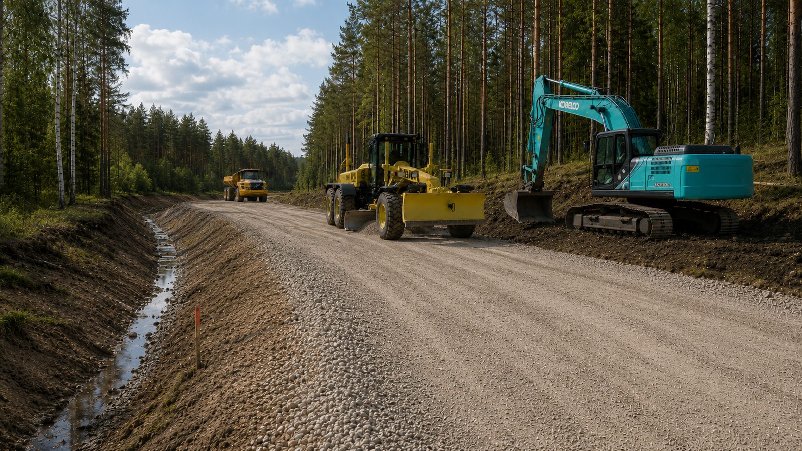 Grants ceļš Latvijas mežā - SIA Ostland darba vide